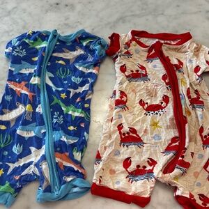 2 little sleepies shorties